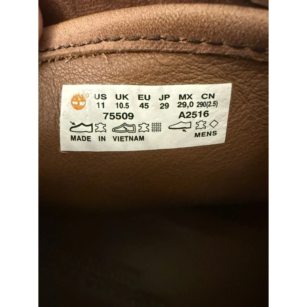 Timberland Wodehouse Brown Leather Chukka Boots Round Toe US 11